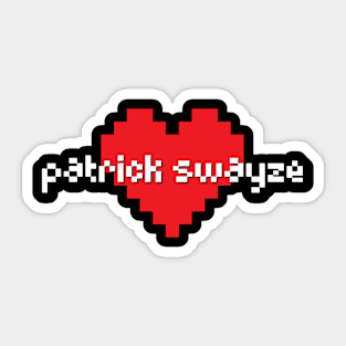 Patrick swayze -> pixel art Sticker